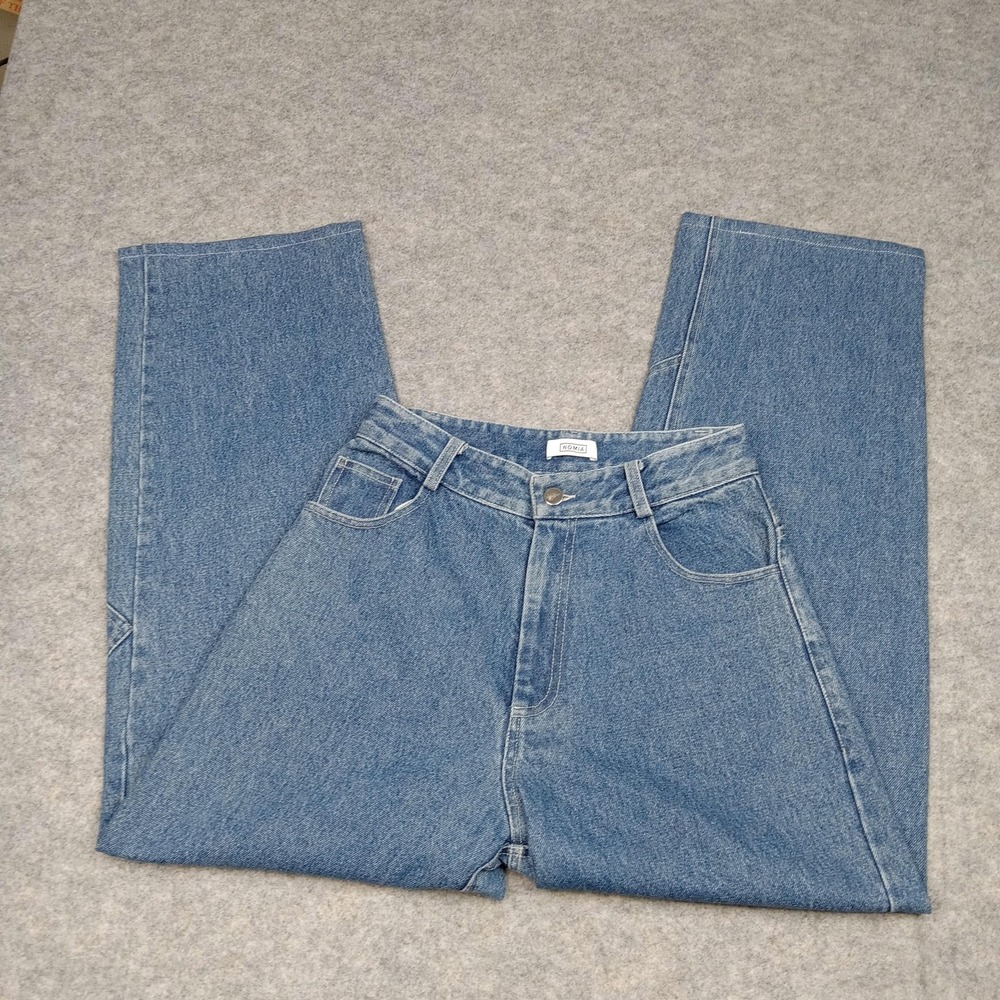 Nomia Jeans Womens 28 Blue Made in USA 100%‎ Cotton High Rise Wide Leg Panels
